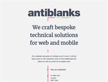 Tablet Screenshot of antiblanks.com
